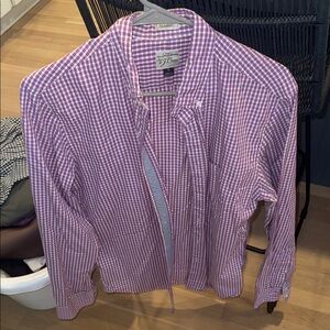 J. Crew Purple Checkered Dress Shirt